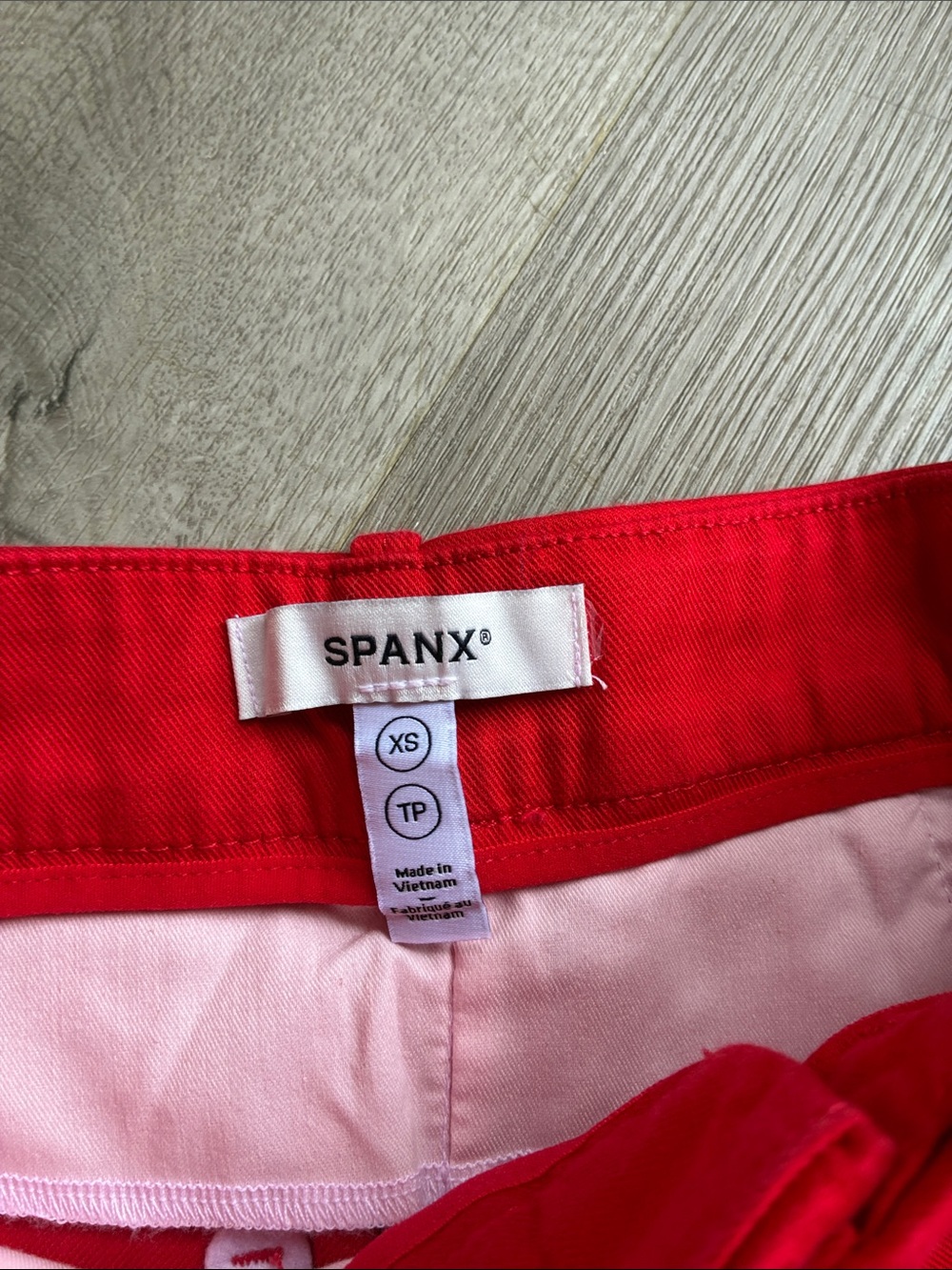 NWOT SPANX Bright Red Wide Leg High Rise Trousers - Picture 4 of 6
